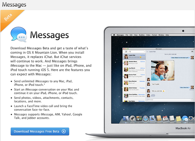 download imessage for mac beta